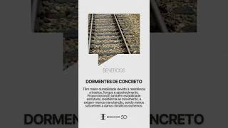 Dormentes de Concreto vs Dormentes de Madeira [upl. by Tsenrae]