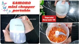 Rekomendasi amp review SAMONO mini chopper portable tanpa kabel under 40k [upl. by Mroz]