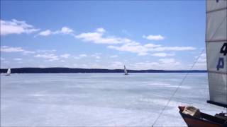 April 5 2013 Elk Lake Iceboating [upl. by Odin]