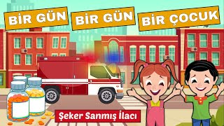 Bir Gün Bir Gün Bir Çocuk Şekerde Sanmış İlacı Eğlenceli Bebek ve Çocuk Türkçe Şarkılar [upl. by Tibbitts280]