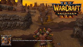 Warcraft 3 Reforged Orc Campaign  Chapter 2 quotThe Long Marchquot [upl. by Aras239]