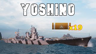 World of WarShips Yoshino  3 Kills 256K Damage [upl. by Anwad]