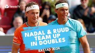 Rafa Nadal amp Casper Ruud Play Doubles Together  Bastad 2024 Highlights [upl. by Yenor]