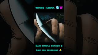 Yujiro hanma🥶🗿😈 bakihanma bakihanmaseason2 ytshort ytviral animeedits shorts hindianime [upl. by Ellenet]