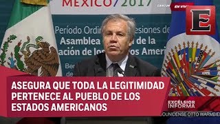 Luis Almagro en la Asamblea General de la OEA [upl. by Dorris536]