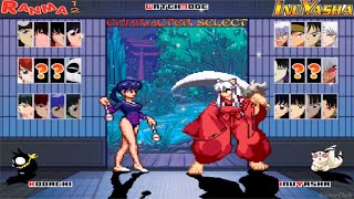 Ranma 12 VS Inuyasha Mugen  Character Selection Screen  Gameplay [upl. by Dreda]