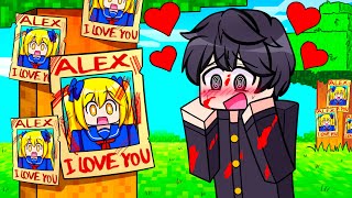 YANDERE is STALKING ALEX in Minecraft [upl. by Esten790]