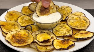 Better than chips Eggplants crispy and tasty ready in just a few minutes No frying [upl. by Evonne518]