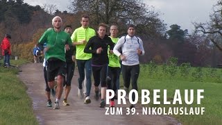 Probelauf zum 39 Nikolauslauf Tübingen [upl. by Arahk]