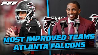 Atlanta Falcons Most Improved Teams in 2024  PFF [upl. by Ahselrac]