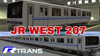 SHARE ADDONS JR WEST 207  Trainz Simulator Android [upl. by Navek]