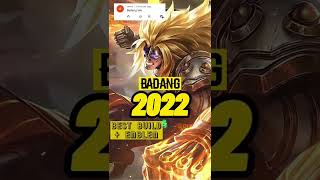 ✅ Badang 2022 Best Build and Emblem Setup  Exp Laner Tips shorts mobilelegends mlbb ml [upl. by Jasik]