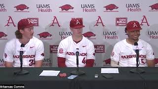 Hagen Smith Will McEntire Kendall Diggs recap Arkansas seriesopening win over LSU [upl. by Calista453]