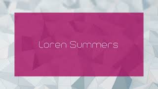 Loren Summers  appearance [upl. by Birdella102]