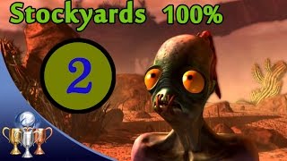 Oddworld New N Tasty Speedrun Walkthrough 100  Chapter 2 Stockyards All Mudokon amp Secrets [upl. by Htepsle]