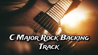 C Major Rock Backing Track  Guitar Solo backingtrack rockbackingtrack guitarsolotrack [upl. by Dalia]