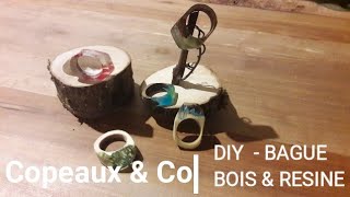 DIY  Bague en résine et bois le tuto [upl. by Niraa]