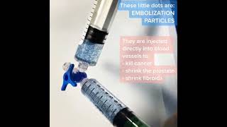 Mixing embolization particles prior to injection [upl. by Bing]