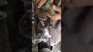 steering box oil installed steeringbox [upl. by Eidnahs]