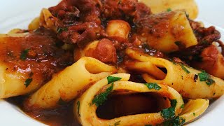 Paccheri al Ragu di polpo [upl. by Ahsinik453]