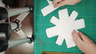 How to build an octagonal prism from paper [upl. by Nalyd]