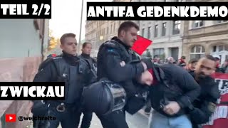 Antifa Zwickau 22 quotGedenkdemo für die Opfer des NSU Komplexesquot 101124 [upl. by Orimar]