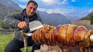 Divine Taste of Lamb Meat in Tandoor Traditional Dish Of Azerbaijan [upl. by Lehar]