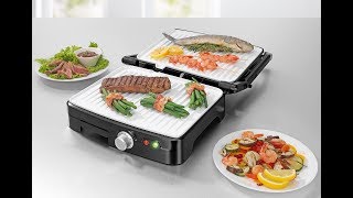 gourmetmaxx Turbo KontaktGrill Keramik 2in1 7277 [upl. by Hedaza320]