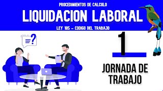 Capítulo 1  Liquidación laboral en Nicaragua jornada de trabajo [upl. by Varian]