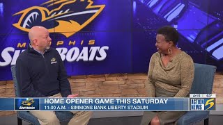 Interview Memphis Showboats prepare for home opener game [upl. by Noillimaxam]