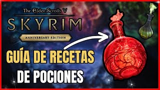 APRENDE las MEJORES RECETAS de Pociones ✅  Skyrim Anniversary Edition [upl. by Nerej]