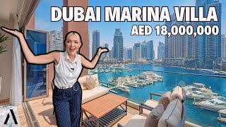 LISTED the BEST Dubai Marina Duplex Villa  Price AED 18000000 [upl. by Anaitsirc]