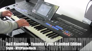 Yamaha Tyros 4 10th Anniversary Limited Edition Demo  NYC Piano Rock [upl. by Offen938]