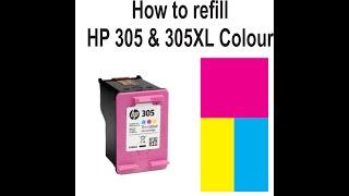 Refill cartridge HP 305  305XL Color HP DeskJet 2320  2710  2720 [upl. by Notsirb220]