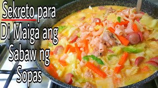 Ganito ako Magluto ng Sopas Hanggang sa Huling Sandok may SabawPatok na PangnegosyoMacaroni Soup [upl. by Fanchan]