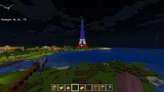 Eiffel tower light in Minecraft [upl. by Sivra375]