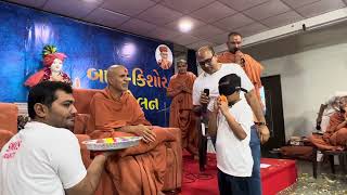 Third eye show at SMVS temple Pujy Swamishree smvs swaminarayan swaminarayanstatus thirdeye [upl. by Nedaj]