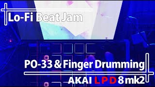 【PO33＆Finger Drumming】LoFi Beat pocketoperator TeenageEngineering fingerdrumming [upl. by Wash444]