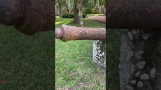 St Augustine Old town Florida  Spanish Cannon Year 1790 shorts spanish cannon year old [upl. by Airemat]