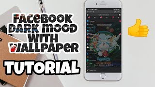 FACEBOOK LITE TRICKS  dark mood with background picture  ViralTricks [upl. by Hamilton]