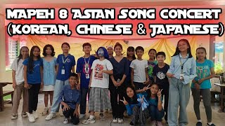 MAPEH 8 MUSIC  ASIAN CONCERT of KOREAN CHINESE amp JAPANESE FOLK SONG amp NEW SONGS mapeh grade8 [upl. by Jansson382]