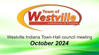 Westville Indiana October Town Council Meeting [upl. by Fullerton]