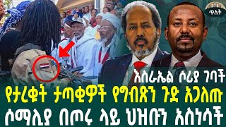 አዲስአበባ የገቡትታአጣቂዎች የግብጽን ጉድ አወጡት ሶማሊያ በኢትዮጵያ ጦር ህዝቡን አስነሳች እስራኤል ወደሶሪያ ገባችDecember 8 2024 [upl. by Brill]