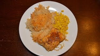 Super Quick Preseasoned Salmon and Rice in Just 8 minutes [upl. by Blondelle]