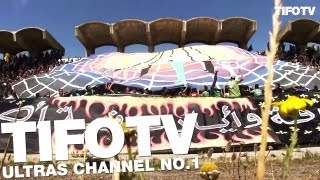 ULTRAS HELALA BOYS  CHOREO amp CHANTING DURING THE GAME AGAINST RAJA BENI MELLAL 052013 [upl. by Doy631]