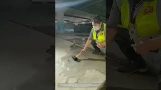 Install Cement Grouting Pipes To Treat Underground Garage Seepage [upl. by Oivatco686]