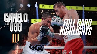 FULL CARD HIGHLIGHTS  Canelo Alvarez vs Gennadiy GGG Golovkin III [upl. by Noam951]