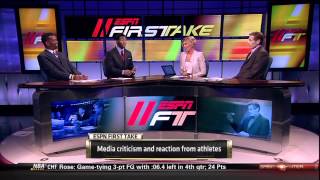 Skip Bayless Ryan Clarkand Rob Parker talk Media criticism [upl. by Morganica]