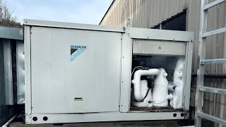 Daikin  27kW Package Unit is Covered in Ice [upl. by Dyson462]