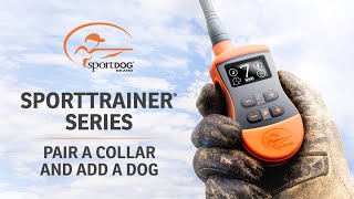 SportTrainer® Series  How to Pair a Collar and Transmitter and Add a Dog [upl. by Aiuqal]